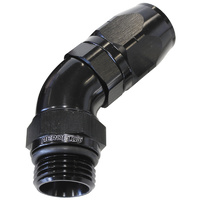 AF544-06-06BLK - MALE HOSE END -6ORB to -6 HOSE
