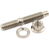 Aeroflow 1/4" Titanium Stud Nut and Washer Kit Sold as One Set