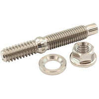Aeroflow 1/4" Titanium Stud Nut and Washer Kit Sold as One Set