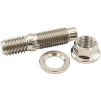 Aeroflow 3/8" Titanium Stud Nut and Washer Kit One Stud One Washer One Nut