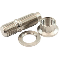 Aeroflow 1/2" Titanium Stud Nut and Washer Kit Sold as One Set