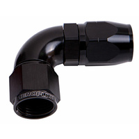 AF553-06BLK - ALLOY 90 DEG HOSE END -6AN