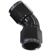 AF563-04BLK - -4AN 45 DEG SWIVEL COUPLER