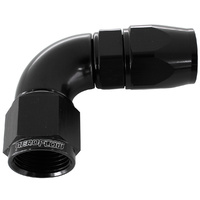 AF573-08DBLK-25 - 90 DEG -8AN FULL FLOW TEFLON