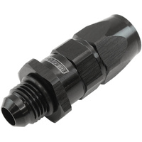 Aeroflow Male AN Swivel Straight Hose End -6AN to -6AN PTFE (Teflon®) Hose End - Black Finish