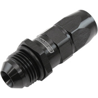 Aeroflow Male AN Swivel Straight Hose End -8AN to -6AN PTFE (Teflon®) Hose End - Black Finish