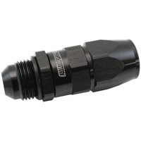 Aeroflow Male ORB Taper Swivel Straight Hose End -8 ORB to -8AN - Black Finish. Suit 200 & 250 Series Hose