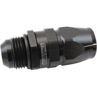 Aeroflow Male AN Swivel Straight Hose End -12AN to -12AN PTFE (Teflon®) Hose End - Black Finish