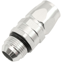 Aeroflow Male AN Swivel Straight Hose End -12AN to -12AN PTFE (Teflon®) Hose End - Silver Finish