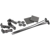 Aeroflow Replacement 16" Brushless Electric Fan Mounting Kit Snap Lock Ties