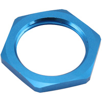 Aeroflow Replacement -16AN Half Nut for Bulkheads Blue Finish Sold Individually