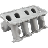 Aeroflow Hi Rise NON-EFI GM LS Cathedral Port Intake Manifold Base, Natural Cast Finish - Suit Modular Intake Manifolds