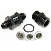AF608-08BLK - -8AN INLINE FUEL & OIL FILTER