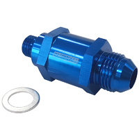 Aeroflow M12 X 1.5mm X -6AN Check Valve Blue Male To Male Bosch Pump AF615-06