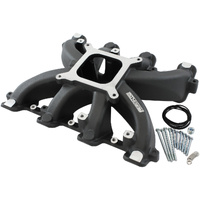Aeroflow GM LS Cathedral Port Carby Intake Manifold LS1 LS2 LS6 Black