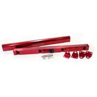 Aeroflow Billet Fuel Rail Kit Red for Holden Commodore VY LS1 5.7 V8 02-04