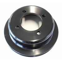 AF64-2024BLK - BILLET CRANK V PULLEY 4 BOLT