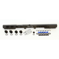 Aeroflow Fuel Rail Kit for Toyota 2JZ for 14mm Injectors Black AF64-2059BLK