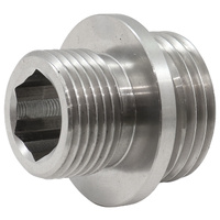 Aeroflow Big Block Chev Oil Filter Adapter - Stud Thread 1-12" to 13/16-16"