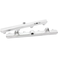 Aeroflow Ford V8 Coyote Billet EFI Fuel Rails - Silver Finish - Suit 14mm Full Length Fuel Injectors, -8ORB Ports