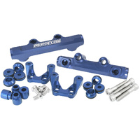 Aeroflow Billet Fuel Rail Subaru EJ20 Top Feed Conversion Blue WRX AF64-2258