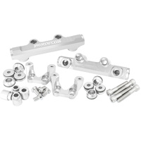 Aeroflow Billet Fuel Rail Subaru EJ20 Top Feed Conversion Silver WRX AF64-2258S