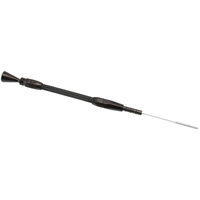 Aeroflow Nissan RB Engine Dipstick - Black Finish - Stainless Steel Flexible Dipstick
