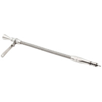 Aeroflow Subaru EJ Engine Dipstick - Silver Finish - Stainless Steel Flexible Dipstick