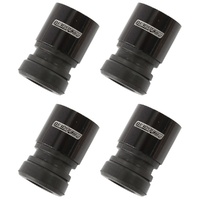 Aeroflow Fuel Injector Sleeve Square Short Fit Extended Tip Injectors 4-Pack