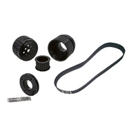 Aeroflow Gilmer kit w/power steer pulley for Holden HQ HJ HX HZ WB 308 Black AF64-3003BLK AF65-1004 AF64-3010BLK