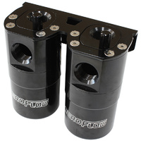 AF64-4364BLK - DUAL CATCH CAN -10ORB