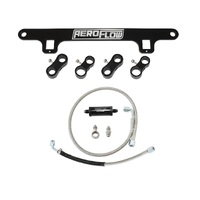 Aeroflow oil feed line kit & bracket for Ford Falcon FG XR6 Turbo 4.0 Barra AF64-4369 & AF30-1005