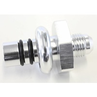 Aeroflow for Ford EFI Regulator Adapter -6AN With .550" Shank Silver AF64-5506S