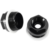 Aeroflow Holley Carb Inlet Adapter 7/8-20" to 5/8-18" Black AF700-03BLK