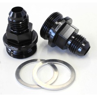 AF700-06BLK - HOLLEY INLET FITTING -6AN