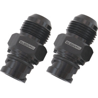 Aeroflow Ford Coyote Screw In Cover Breather Adapter Male -10AN Black