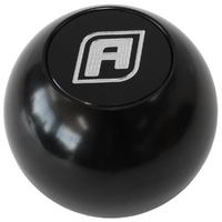 AF72-9900BLK - BILLET ROUND BLACK GEAR KNOB