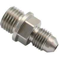 Aeroflow Water Inlet Outlet Male -4AN to M14 x 1.5mm Stainless Steel Fitting