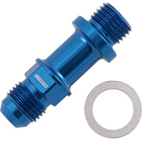 Aeroflow Water Fitting -6AN to M14x1.5 Long 51mm Blue Boosted Turbo AF732-06L