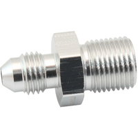 Aeroflow Metric to Male Flare Adapter M14 x 1.25mm to -6AN Blue Finish