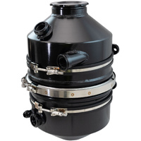 Aeroflow Dry Sump Tank 11.3 Litre 16" Height x 9" Diameter Black Finish