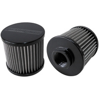 AF77-2001BLK - -12AN S/S BILLET BREATHER
