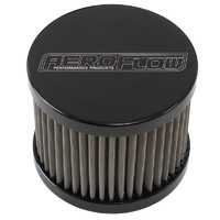 AF77-2002BLK - -8AN S/S BILLET BREATHER