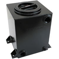 Aeroflow Universal Water Ice Tank Black -20 ORB Inlet Outlet With 6" Cap