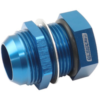 Aeroflow Bolt In Breather Bulkhead -16 AN Blue Finish