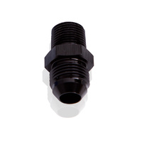 Aeroflow Male Flare -6AN To 1/2" NPT Black Male Flare To NPT Adapte