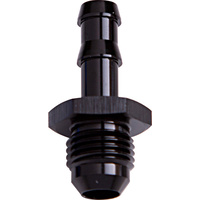 Aeroflow 3/8" Barb To -6AN Adapter Black Male 3/8" To Male -6AN AF817-06BLK