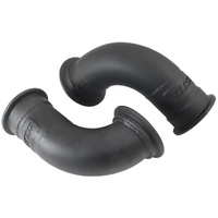 Aeroflow GM LS Twin Turbo Turn Up Adapter Manifolds 2.5" V-Band Pair AF8200-2010