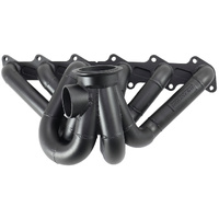Aeroflow Ford Barra V-Band Turbo Manifold GT40 GT45 High Mount 50mm WG