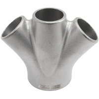 Aeroflow Turbo Merge Collector 3 into 1 Oval No Wastegate 1x 2" ID to 3x 1.25"